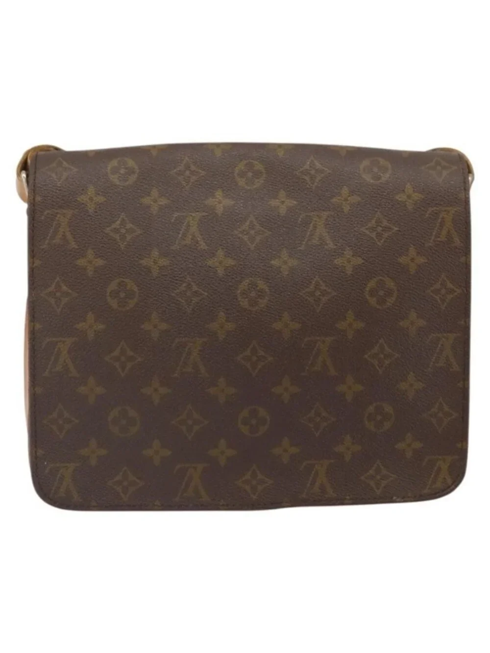 Authentic LOUIS VUITTON Monogram Cartouchiere GM Shoulder Bag M51252 LV - Picture 9 of 16